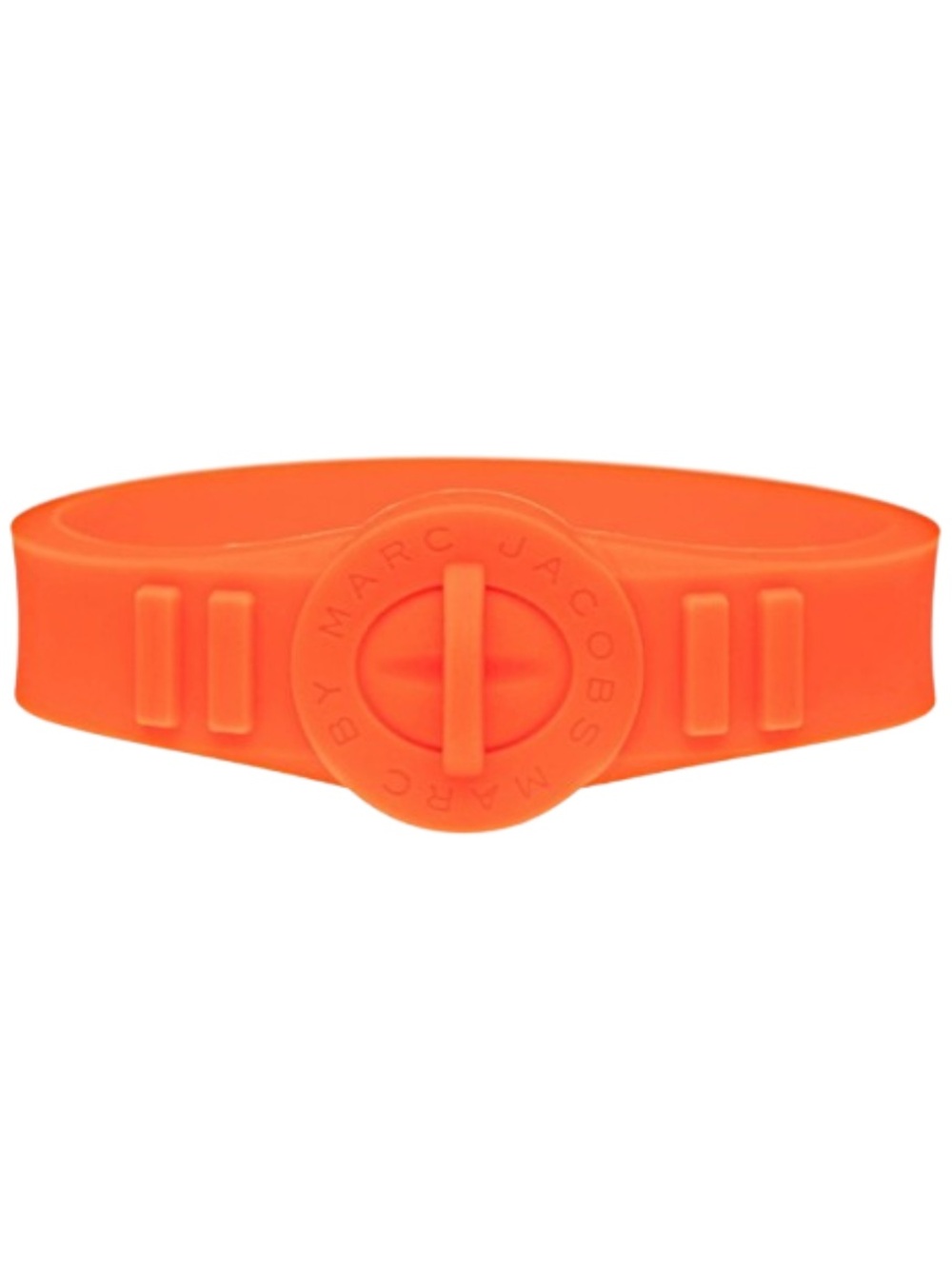 Marc by Marc Jacobs Orange Glow Silicone Turn Lock Bracelet Unisex